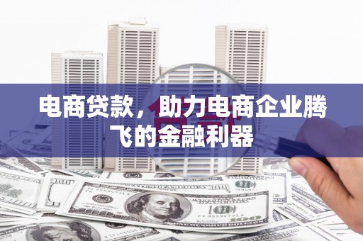 佛山电商贷款，助力电商企业腾飞的金融利器