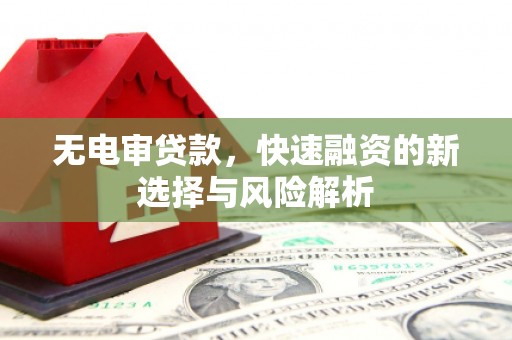 佛山无电审贷款，快速融资的新选择与风险解析