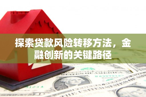 佛山探索贷款风险转移方法，金融创新的关键路径