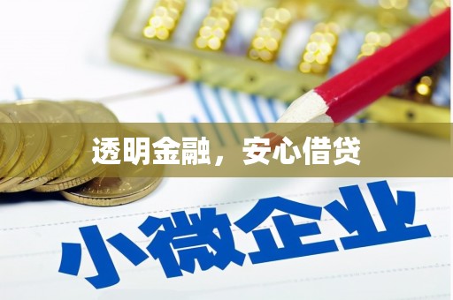 佛山透明金融，安心借贷